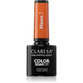 Claresa SoakOff UV/LED Color Neon lac de unghii sub forma de gel - imagine 2